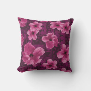 Coussin D'extérieur Kalalau Tapa Tropical Hawaïen Hibiscus Extérieur