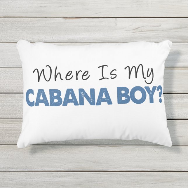 Coussin D'extérieur Là où est mon garçon de cabane (Devant)