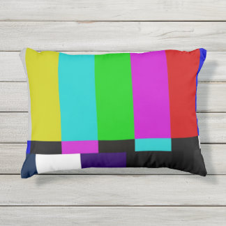 Coussin D'extérieur La TV barre l'essai de couleur