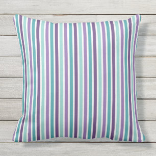 Coussin D'extérieur Lavande, Purple, Aqua Mix, Correspondance Floral P