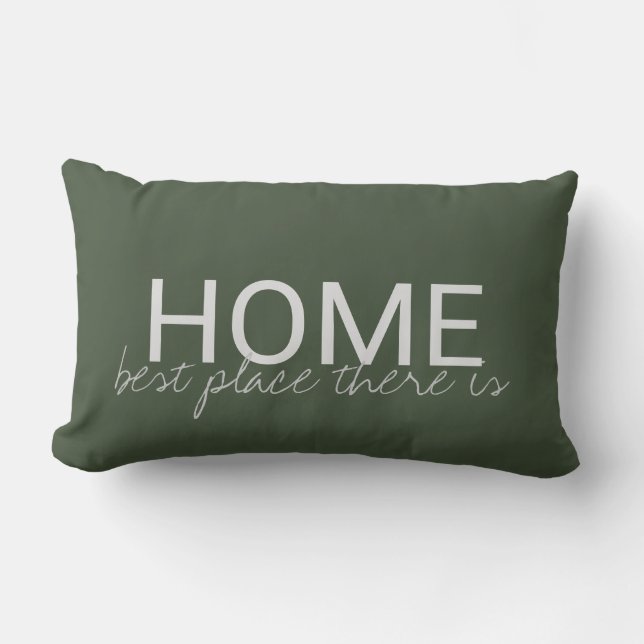 Coussin D'extérieur Le meilleur endroit de MAISON moderne de vert (Recto)