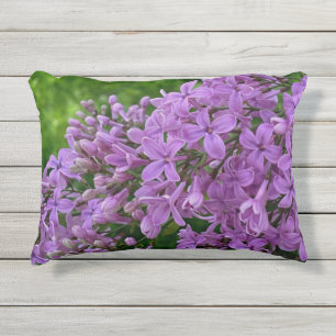 Coussin D'extérieur Lilas violet romantique élégant violet photo flora