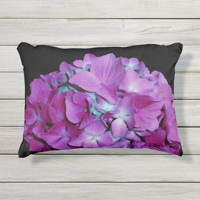 Coussin D'extérieur Magenta Hydrangeas (Devant)