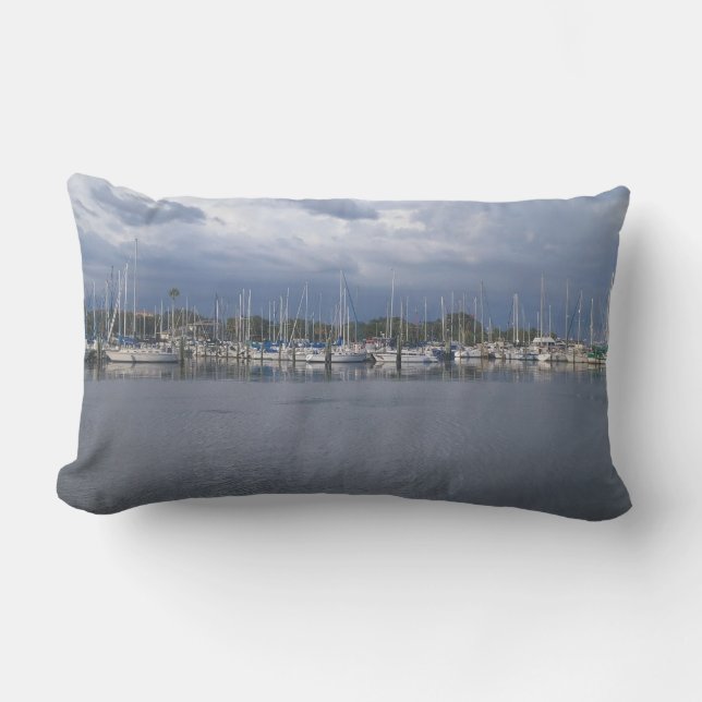 Coussin D'extérieur Marina Nautical Sailboats (Recto)