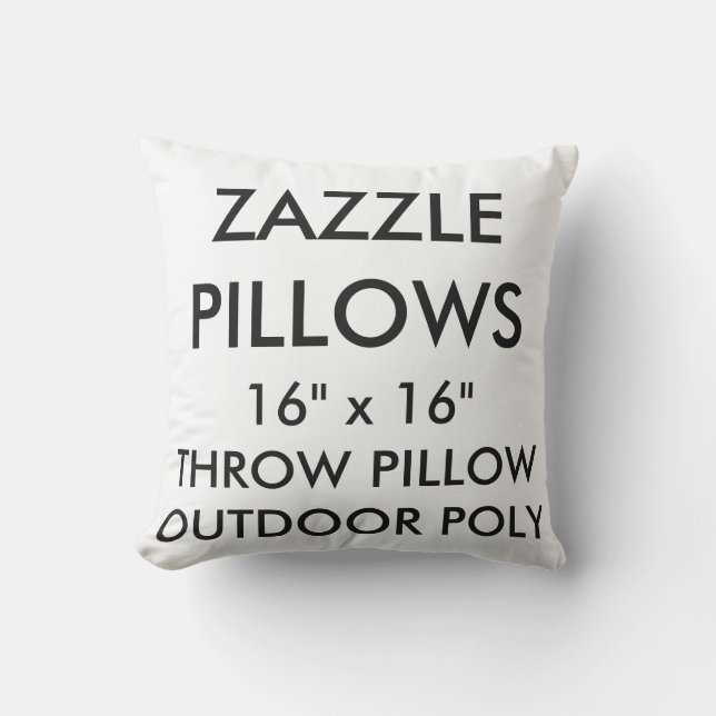 Coussin D'extérieur Modèle d'oreillers vierges personnalisés (Recto)