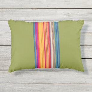Coussin D'extérieur Motif à bandes multiples