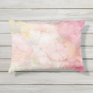 Coussin D'extérieur Motif à Cravate Pastel rose doux