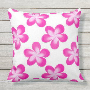 Coussin D'extérieur Motif à fleurs roses chaudes