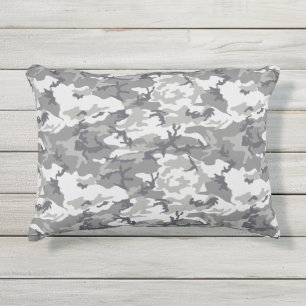 Coussin D'extérieur Motif de camouflage gris