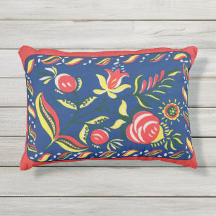 Coussin D'extérieur motif folklorique hollandais Pennsylvanie