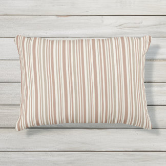 Coussin D'extérieur Motif géométrique des lignes brunes