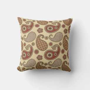 Coussin D'extérieur Motif, marron, tan et beige