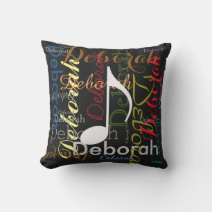 Coussin D'extérieur nom de motif sur le thème de la musique personnali