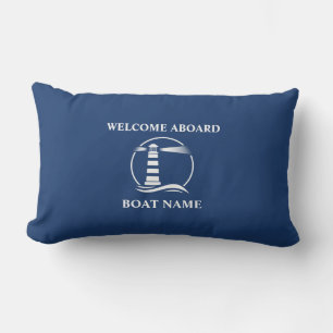 Coussin D'extérieur Nom du bateau Nautical Classic Lighthouse Marine B