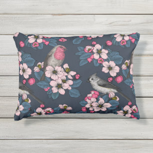 Coussin D'extérieur Oiseaux et fleurs