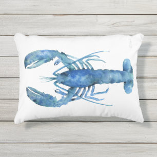 Coussin D'extérieur Oreiller de décoration maison homard bleu