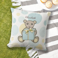 Pastel Blue and Yellow Teddy Bear Kids Outdoor