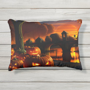 Coussin D'extérieur Paysage d'Halloween