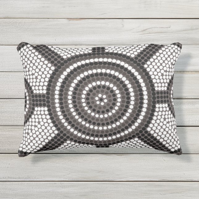 Coussin D'extérieur Peinture à points autochtones (Devant)
