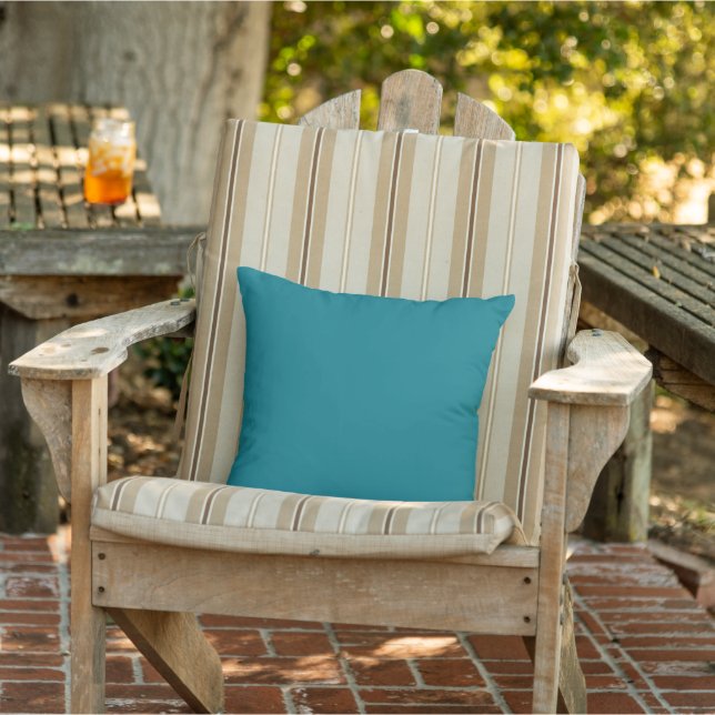 Coussin D'extérieur Personnalisé Ajouter Photo Oeuvre Bleue 16 po x 16 (Chaise)