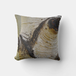 Coussin D'extérieur Photo écorce de peuplier gris chaud Extérieur ou i