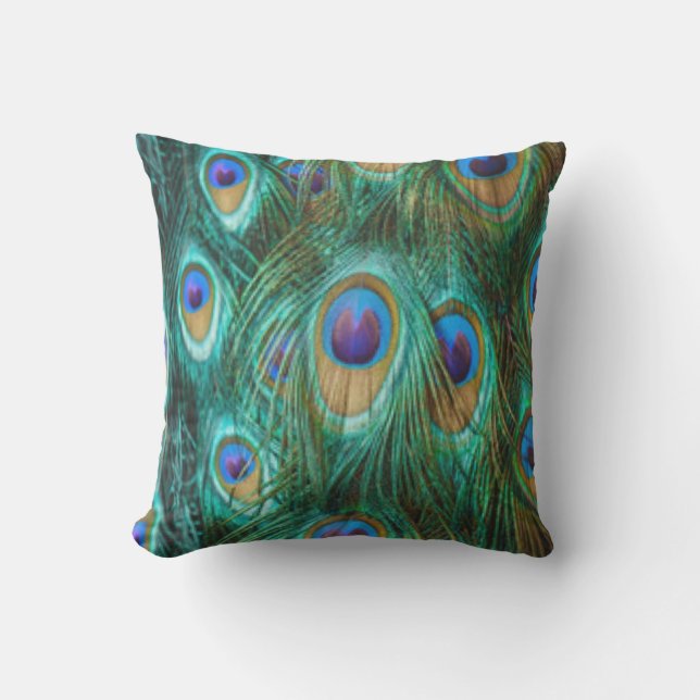 Coussin D'extérieur Pic bleu vert (Recto)