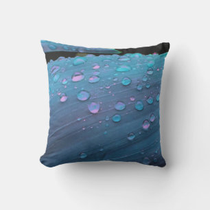 Coussin D'extérieur Raindrops Closeup, Spacey Blues