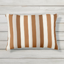Rayure verticale terracotta et crème chaude