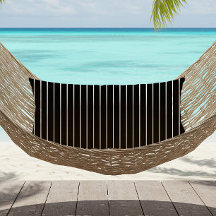 Coussin D'extérieur Rayures d'été noir et blanc pour l'extérieur