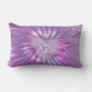 Coussin D'extérieur Rose violet passion Fleur Art Abstrait Fractal
