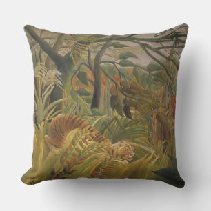 Coussin D'extérieur Rousseau Jungle Tropical Tiger Art