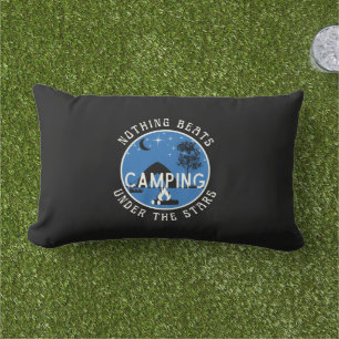 Coussin D'extérieur RV Décor - Black Nothing Beats Camping Under Stars
