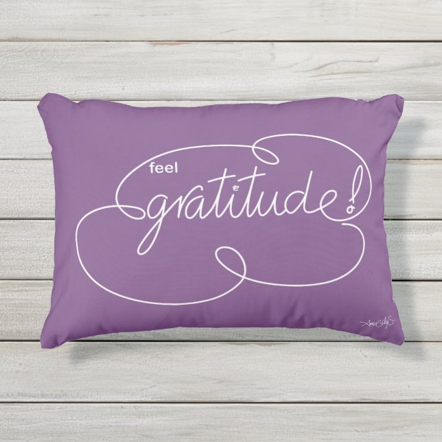 Coussin D'extérieur sentir GRATITUDE - Bold CloudS - W (Devant)
