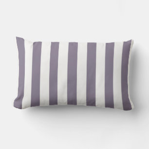 Coussin D'extérieur Simple Classique Purple Cabana Stripes Lumbar Cous