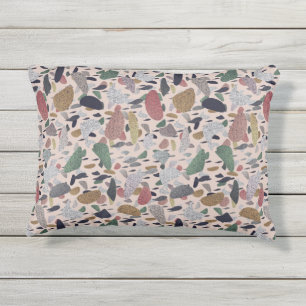 Coussin D'extérieur Style Terrazzo Artistique moderne Motif Abstrait