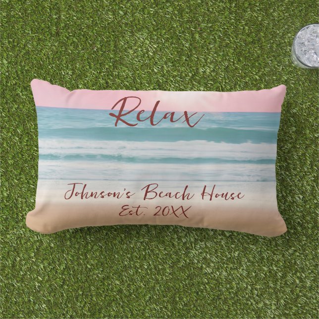 Coussin D'extérieur Summer Beach Design Créez votre propre famille per (Herbe)