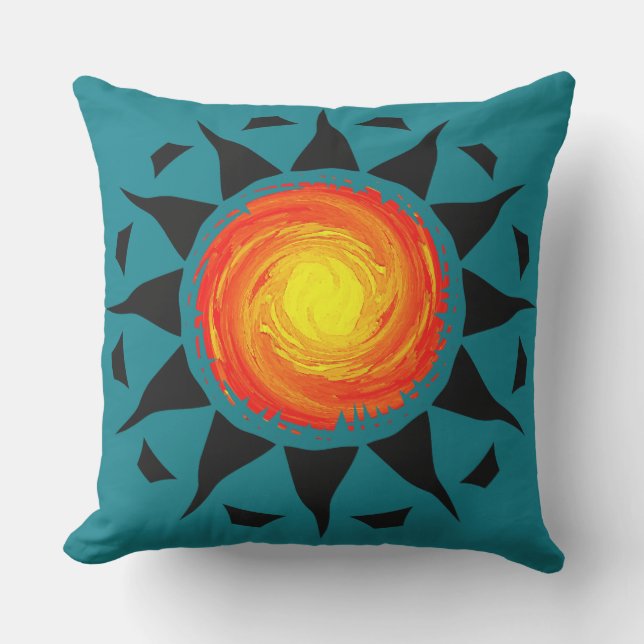 Coussin D'extérieur Sun tribal (Recto)