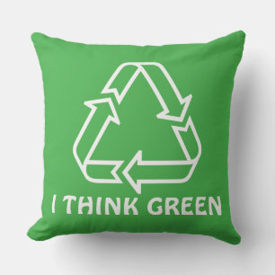 Coussin D'extérieur Symboles simples / Icônes - RECYCLAGE + idées