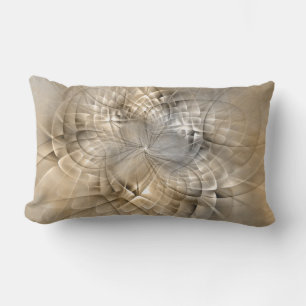 Coussin D'extérieur Texture d'art fractal moderne abstrait Tons de Ter