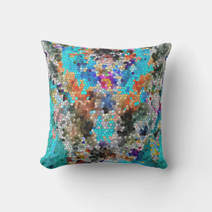 Coussin D'extérieur TTEQOTGCubismINV SGDRKDP BLUE