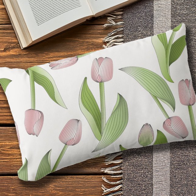 Coussin D'extérieur Tulipe rose moderne à l'extérieur (Créateur téléchargé)