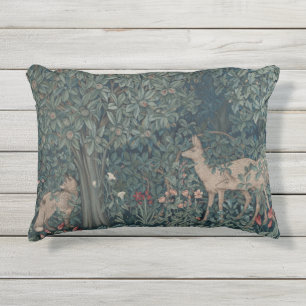 Coussin D'extérieur Vintage William Morris Forêt verte Animaux