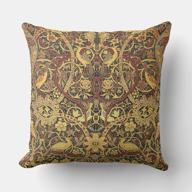 Coussin D'extérieur William Morris Bullerswood Tapisserie Faux (Recto)