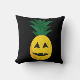 Coussin d'Halloween à ananas Jack-O-Lantern