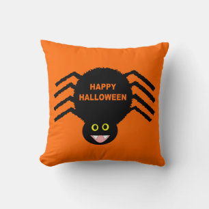 Coussin d'Halloween Black Spider