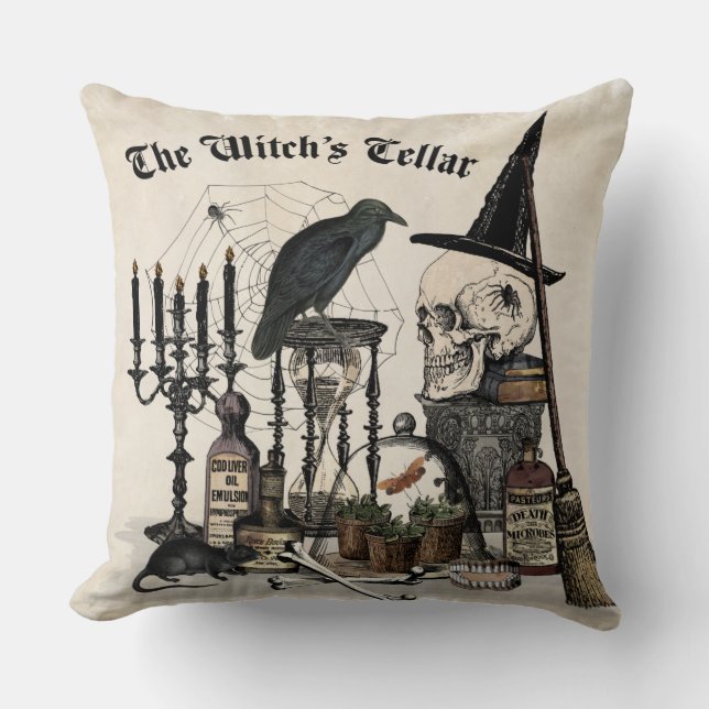 Coussin d'Halloween Vintage (Recto)