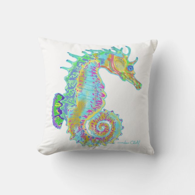 Coussin d'hippocampe d'arc-en-ciel (Recto)