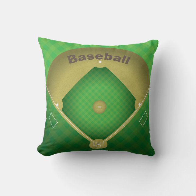 Coussin Diamant de base-ball Design Jeu d'oreiller (Recto)