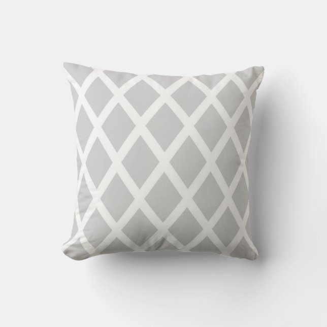 Coussin Diamant gris clair (Recto)