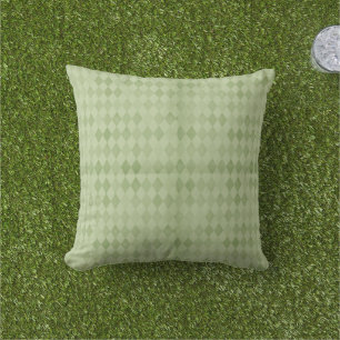 Coussin Diamants verts Pastel